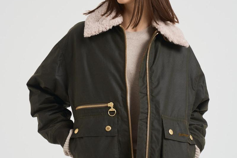Giubbotto donna Green Maxine cerato verde oliva LWX1488 OL99 BARBOUR 