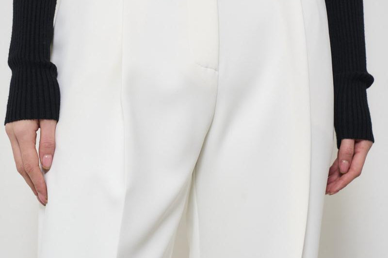 Pantalone donna bianco gamba dritta PA081 360 ELISABETTA FRANCHI 