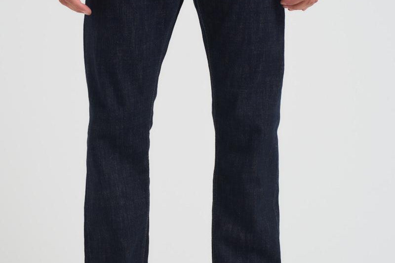 Jeans uomo gamba dritta in denim scuro COSMY 2849 TELA GENOVA 