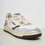 Sneakers uomo Medalist Super Vintage bianca, nera e argento AVLM MS13 AUTRY 