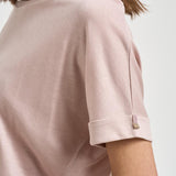 T-shirt donna girocollo rosa cipria JG000312D 520564035 HERNO 
