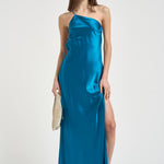 Abito donna lungo azzurro 626SS6815S OCEAN DANAME 