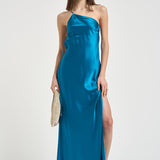 Abito donna lungo azzurro 626SS6815S OCEAN DANAME 