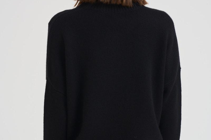 Dolcevita donna Heidi in cashmere nero 202113 BLACK LISA YANG 