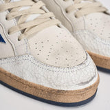 Sneakers uomo Ball Star bianco e blu elettrico GMF00117 F00219810327 GOLDEN GOOSE 