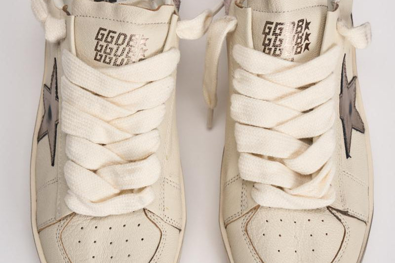 Sneakers donna Stardan bianche e rosa GWF00128 F00727682942 GOLDEN GOOSE 