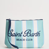 Pochette donna Aline a righe celeste e bianca ALINE 00606L MC2 SAINT BARTH 