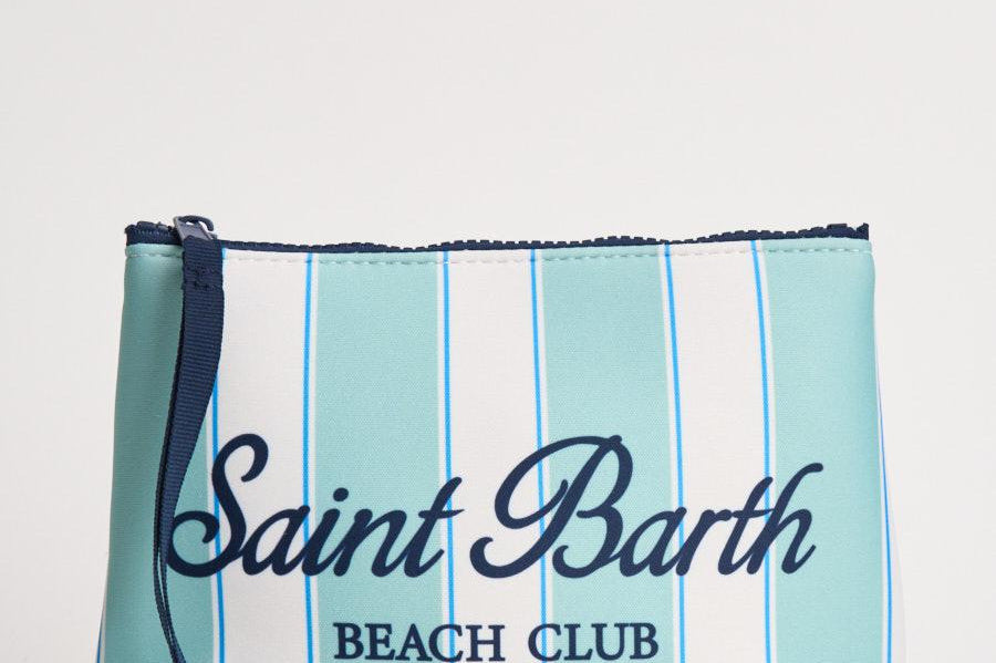 Pochette donna Aline a righe celeste e bianca ALINE 00606L MC2 SAINT BARTH 