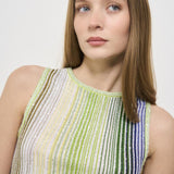 Top donna girocollo a righe DS25SK0U BK042DSM9N9 MISSONI 