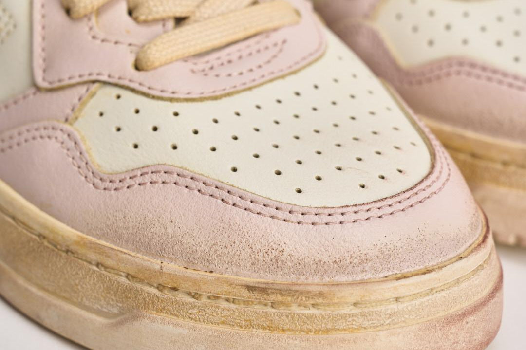 Sneakers donna Medalist vintage bianche e rosa AVLW SV08 AUTRY 