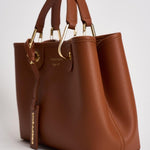 Borsa a mano donna in pelle marrone EW000361 AF12036M6030 EMPORIO ARMANI 