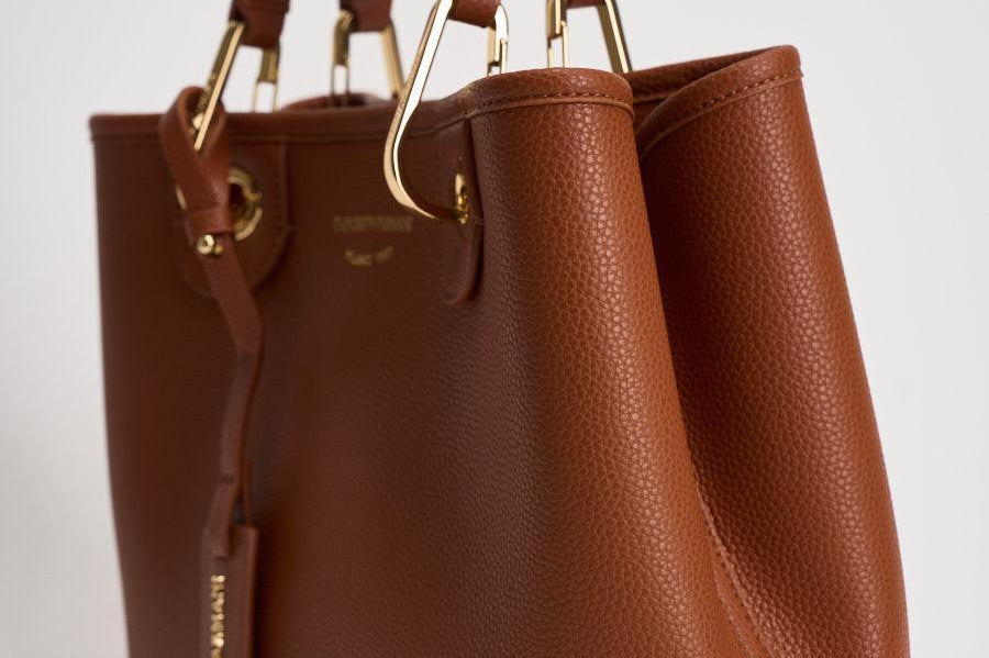 Borsa a mano donna in pelle marrone EW000361 AF12036M6030 EMPORIO ARMANI 