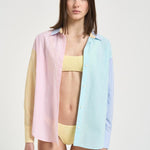 Camicia donna a righe multicolor CYS0001 MIX MC2 SAINT BARTH 
