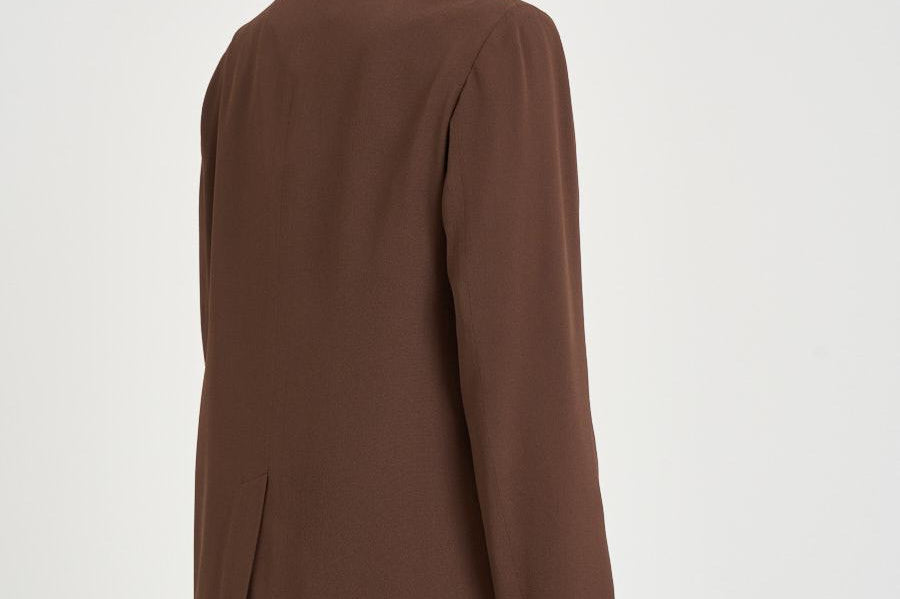 Giacca donna doppiopetto marrone 6B1044 N8029641 MONTEDORO 
