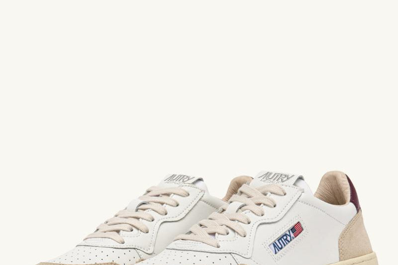 Sneakers donna Medalist panna, beige e bordeaux AULW LS03 AUTRY 