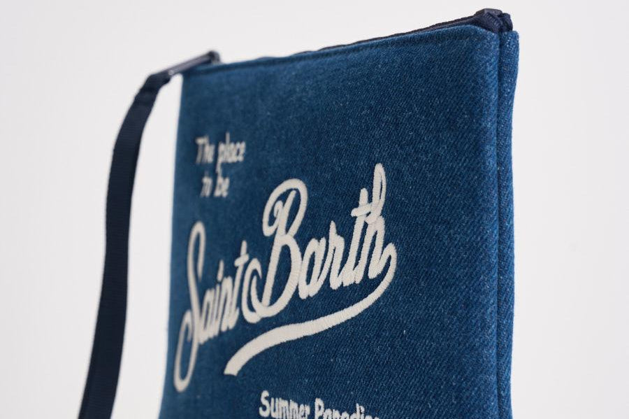Pochette donna Aline in denim blu ALINEDENIM 00436L MC2 SAINT BARTH 