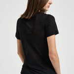 T-shirt donna girocollo nera 31742 1433BLACK FILIPPA K 