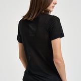 T-shirt donna girocollo nera 31742 1433BLACK FILIPPA K 