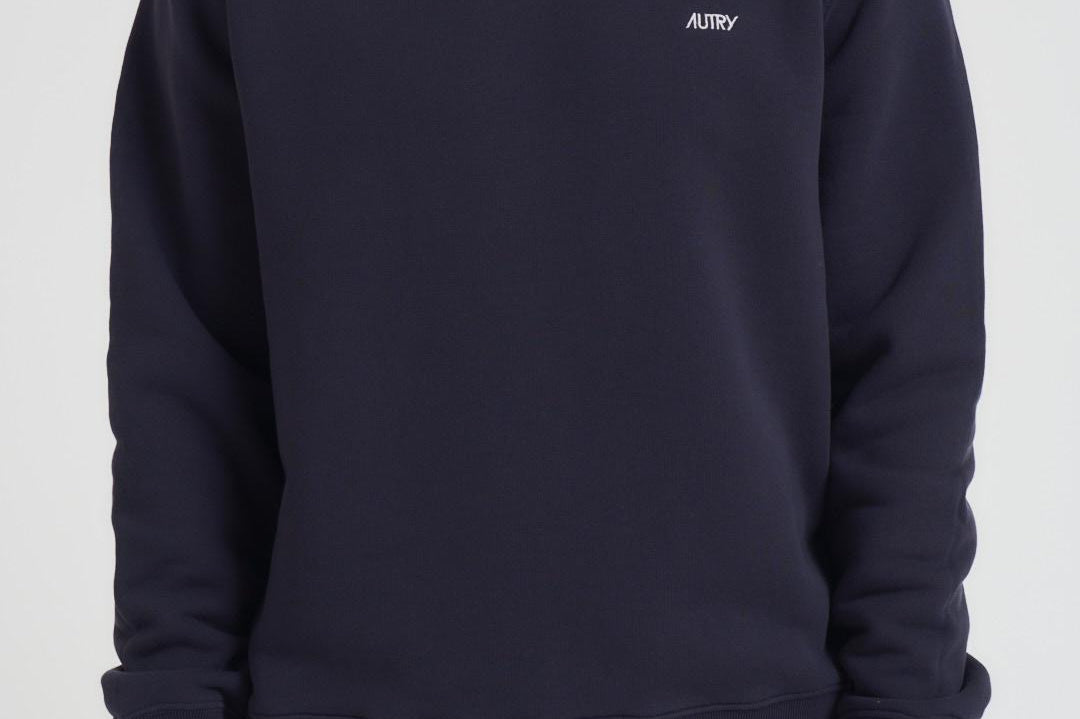 Felpa uomo girocollo blu SWPM A1JB AUTRY 