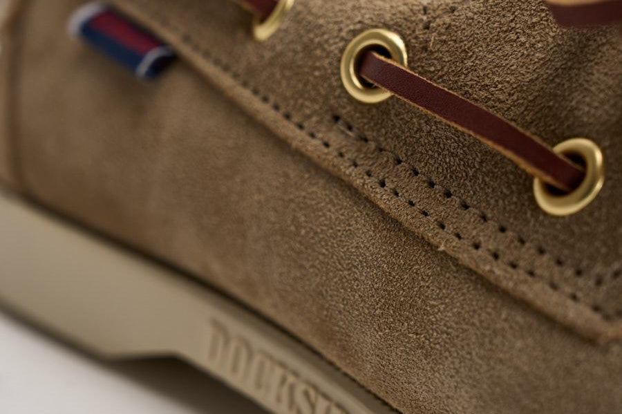 Mocassino donna Portland da barca in suede taupe 77131JW AF0 SEBAGO 