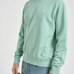 Felpa uomo girocollo verde acqua 710916689 012 RALPH LAUREN 