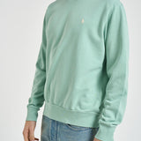 Felpa uomo girocollo verde acqua 710916689 012 RALPH LAUREN 