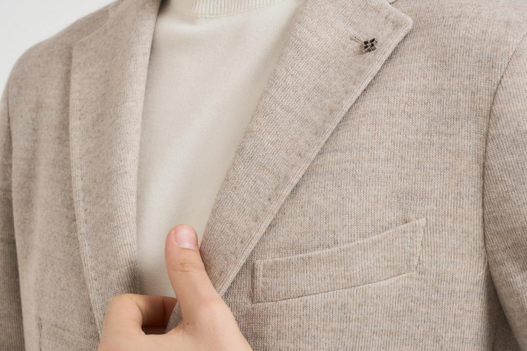 Giacca uomo monopetto in lana beige 1SMJ22K 0209A1143 TAGLIATORE 