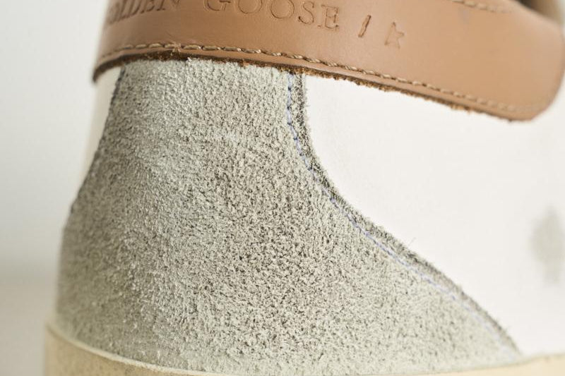 Sneakers uomo bianco e cammello GMF00102 F00218210803 GOLDEN GOOSE 