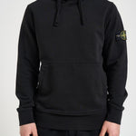 Felpa uomo con cappuccio nera 6100062 S0051V0029 STONE ISLAND 