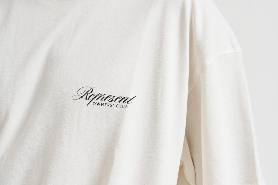 T-shirt uomo girocollo bianca 41201 072FLATWHITE REPRESENT 