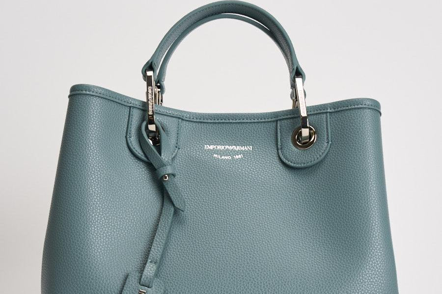 Borsa a mano donna in pelle celeste EW000361 AF12103M9110 EMPORIO ARMANI 
