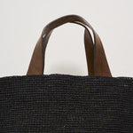 Borsa donna Mirozy in rafia nera MIROZY BLACK IBELIV 