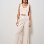 Top donna Sonna cropped rosa SONNA IVORY IRO 