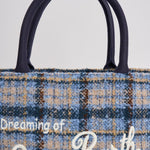 Borsa donna Colette tweed celeste COLETTETWD CK3121 MC2 SAINT BARTH 