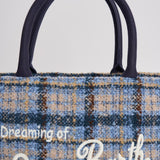 Borsa donna Colette tweed celeste COLETTETWD CK3121 MC2 SAINT BARTH 