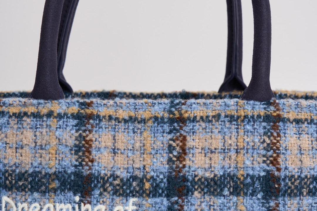 Borsa donna Colette tweed celeste COLETTETWD CK3121 MC2 SAINT BARTH 