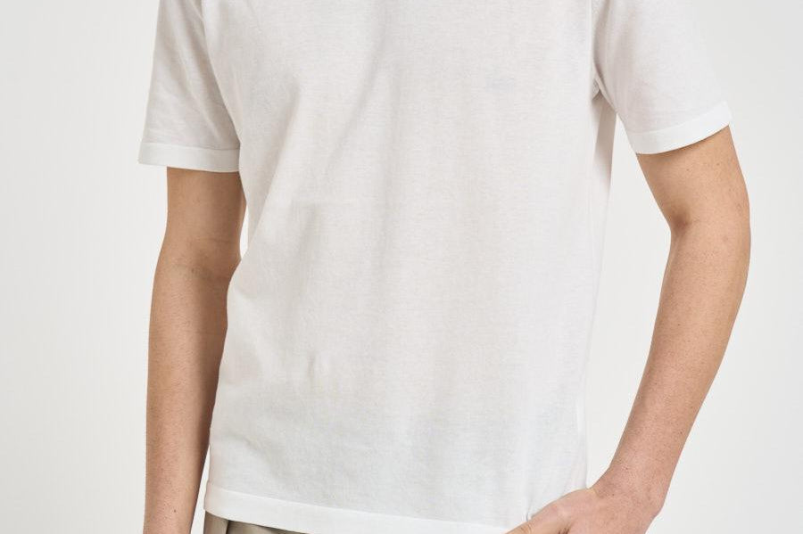 T-shirt uomo girocollo bianca 302821 01 KANGRA 