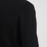 Maglia uomo girocollo con ricamo nera HERON LTEMBRYCARMORITZ00 MC2 SAINT BARTH 