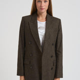 Giacca donna gessata Jevima marrone VE0538FC C3F01I50DZ ISABEL MARANT 