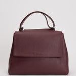 Borsa donna Sveva Soft Media a spalla in pelle con tracolla chianti BT2006SOF CHIANTI ORCIANI 