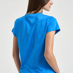 T-shirt donna girocollo azzurra 211B14605 004 RALPH LAUREN 