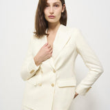 Giacca donna doppiopetto panna 2156 542501 L.B.M. 