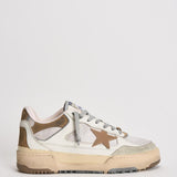 Sneakers uomo Forty2 bianca e marrone GMF00630 F00795711981 GOLDEN GOOSE 
