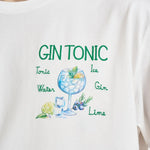 T-shirt uomo girocollo bianca ricamo Gin Tonic GINTONICRECIPE 01NEMB MC2 SAINT BARTH 