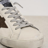 Sneakers uomo Super-Star talloncino marrone GMF00101 F00686710607 GOLDEN GOOSE 