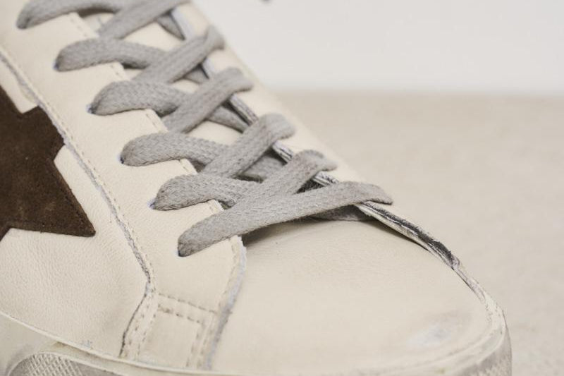 Sneakers uomo Super-Star talloncino marrone GMF00101 F00686710607 GOLDEN GOOSE 