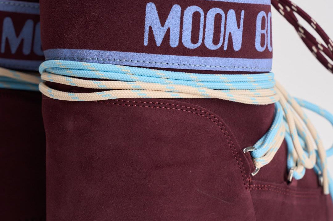 Stivale donna Icon Low Suede Burgundy 1409670 D013BURGUNDY MOON BOOT 