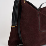 Borsa donna "Penelope" Slouch in suede vino 000148 ACAISUEDE WANDLER 