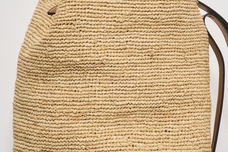 Borsa donna a secchiello in rafia 428955892 001 RALPH LAUREN 