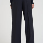 Pantalone donna a palazzo blu BERGAMO 008 MAX MARA STUDIO 